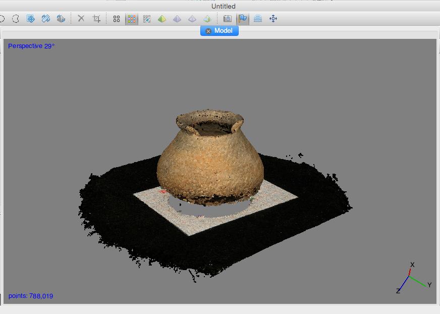 Shaded point cloud